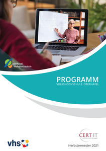 Programm der Volkshochschule Oberhavel für das Hebstsemester 2021.