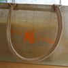 Bag made of natural jute material