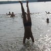 Badevergnügen am Stechlinsee