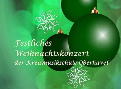 Weihnachtskonzert der Kreismusikschule Oberhavel