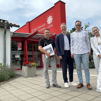 Landrat vor Ort: Alexander T&ouml;nnies besucht die Caritas-Werkstatt in Oranienburg