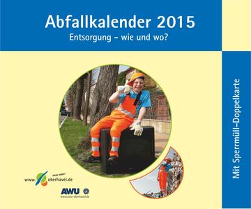 Titelbild Abfallkalender 2015