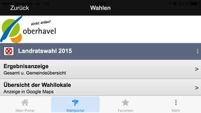 Das mobile "Wahlportal" läuft auf fast allen Smartphones und Tablets.
