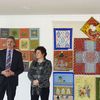 Egmont Hamelow und Marina Sizov bei der Vernissage der Ausstellung "Seidenstraße".