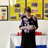 Elena Miropolskaja, Vorsitzende der Jüdischen Gemeinde »Wiedergeburt« Landkreis Oberhavel e.V., spricht ein Grußwort