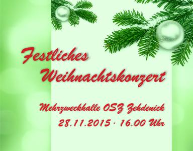 Weihnachtskonzert 2015 Zehdenick