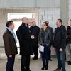 Begehung der k&uuml;nftigen neuen Sporthalle.
