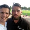 Landkreis-Sprecher Ronny Wappler und Schauspieler Ronald Zehrfeld, Unterst&uuml;tzer des Projekts "&Auml;rzte helfen e. V."
