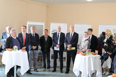 Ministerpräsident Dietmar Woidke sprach zur Ausstellungserööfnung ein Grußwort.
