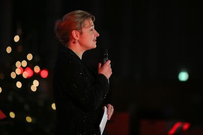 Friederike Meinel beim Benefizkonzert im Dezember 2016.