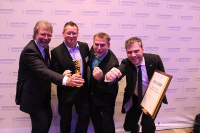 K&ouml;rber & K&ouml;rber Pr&auml;zisionsmechanik GmbH aus Birkenwerder erh&auml;lt Zukunftspreis 2017.