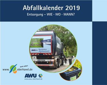 Der Abfallkalender 2019 ist in allen Vertriebsstellen und Rathäusern erhältlich.