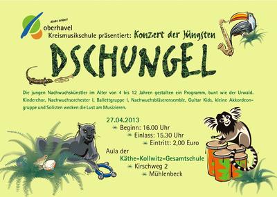 Plakat zum Konzert der Jüngsten 2013