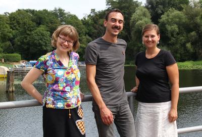 Team Digialisierung der KVHS: Anna Drosdowska, Projektleiter Ronny Heinemann, Karolina Zeh-Nowacki (von links)