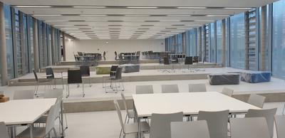 Die neue Aula und Cafeteria der Torhost-Gesamtschule Oranienburg