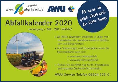 Abfallkalender 2020 