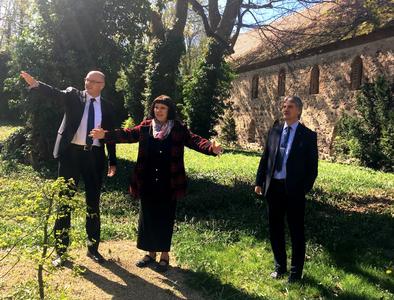 &Uuml;bergabe des F&ouml;rderbescheides an Zisterzienserinnenkloster Zehdenick