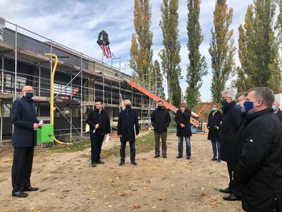 Richtfest f&uuml;r die Rettungswache Hennigsdorf am 27.10.2020