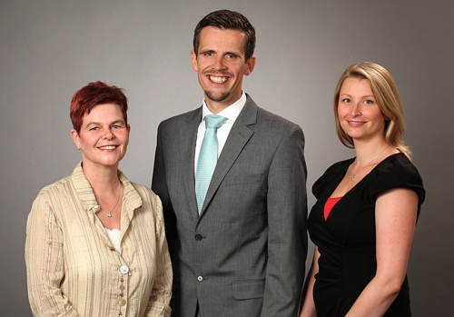 Das Team der Presse- und Öffentlichkeitsarbeit (von links: Irina Schmidt, Ronny Wappler, Constanze Gatzke)