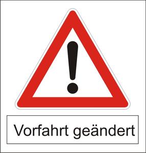 Vorfahrt geändert