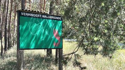 Schild Waldbrandgefahr