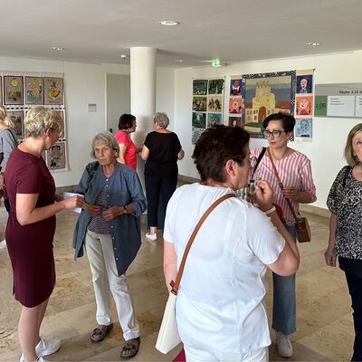 Erffnung der Ausstellung von Patchworkarbeiten des Creativ-Centrums